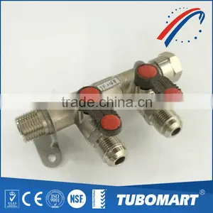 Three Connectors Brass Manifolds Fitting for PE Pipes thumbnail-4