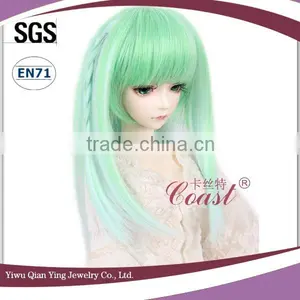 Light Green Medium Length Straight Baby Bjd Doll Wig thumbnail-3