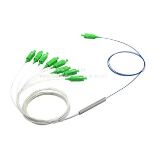 Mini Steel Tube SC/APC Connector Optical PLC Splitter1X2 1X4 1X8 Fiber Optic PLC Cable Splitter thumbnail-1