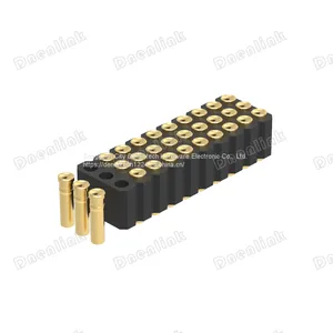 Dnenlink 2.00mm Pitch Triple Row r H4.0mm Concave Contact Straight SMT Type Female Header PogoPin Header thumbnail-3