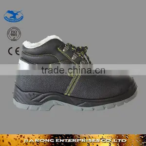 Low Factory Price Steel Toe Cow Split Leather Black Steel Unisex Safety Shoes SS042 thumbnail-1