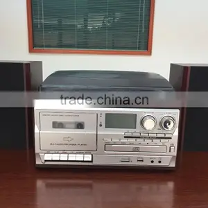 Hifi Recordable Turntable Player With Antique and Radio and Cassette Encoding thumbnail-4