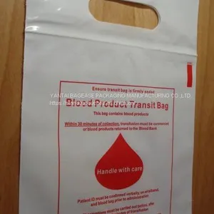 BLOOD TRANSIT BAGS, BLOOD GIP BAGS, BLOOD HANDLE ZIP BAGS, Medical Biohazard Waste Plastic Bag, BLOOD TRANSPORT BAG, BAGPLASTICS, BAGEASE, PAC, PAK thumbnail-3