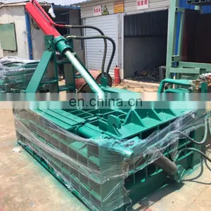 630KN Horizontal Used Hydraulic Baler Aluminium Cans Automatic Scrap Metal Press Baler thumbnail-5