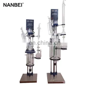 Chemical Stirring Distillation Device Oil Heating 5l Mini Double Jacketed Glass Reactor thumbnail-4