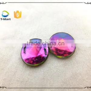 Round Shape Acrylic Stone With Rainbow Color thumbnail-1