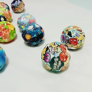 New Moon Stone Wrist Elastic Ball With Rope Rubber Sling Ball Children's Toy Wrist Players Throw Back the Ball. thumbnail-5