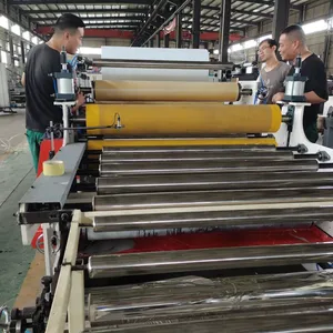 Pvc Film Gypsum Board Lamination Machine Gypsum Pvc Ceiling Tiles Machine Supplier thumbnail-5
