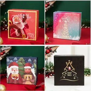 Ribbon High-end Christmas Gift Box Factory Can be Customized Size Carton thumbnail-1