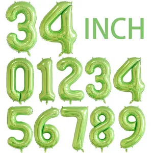 Multicolor 16 32 40 Inch Ballon Helium Birthday Globo Party Decoration Large Mylar Gold Silver Balloon Foil Number Balloons thumbnail-4