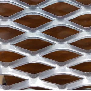 New Arrival Metal Sheet Aluminum Grille Mesh Rhombic Hole Expanded Mesh for Doors and Window thumbnail-3