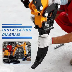 Robust Steel Construction Excavator Crusher Attachment for Efficient Material Reduction thumbnail-4