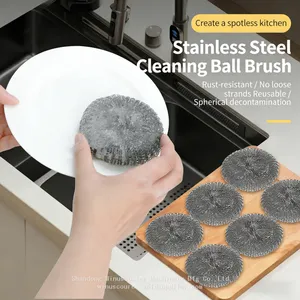 Wholesale Galvanize Wire Mesh Scourer for Kitchen Clean thumbnail-2
