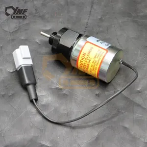 Engine Shutdown Solenoid YNF17707 U85206500 12V DC for Diesel Generator Excavator/Loader & Construction Machinery thumbnail-3