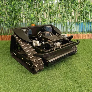 Household Industrial Cordless 4-Stroke 24V Radio Controlled Track Mowing Lawnmower and Snow Plow With Low Price thumbnail-1