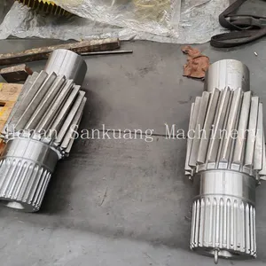 Worm Shaft With Bearing Journals Ground Finish Ra0.8 for Worm Gear Reducer Assembly thumbnail-2