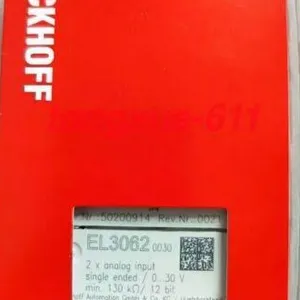 BECKHOFF EL3062-0030 EtherCAT 2 Channel Analog Input Module 0-10V Voltage Input Industrial Automation IO Terminal PLC Module thumbnail-4
