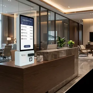 Aonpos APK24 Android Self-service Kiosk All In One Kiosk Restaurant Ordering Kiosk Kiosk With 58mm Thermal Printer thumbnail-1