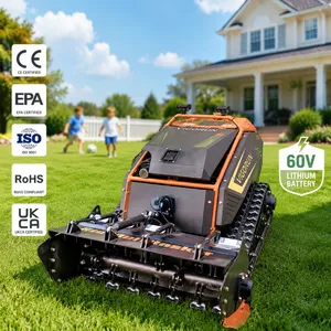 1000mm Width 200m Remote Tracked Gasoline Self Propelled MTSK1000 Agricultural Brush Cutter thumbnail-1