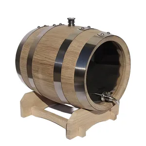 Oak Barrel With Viewing Window for Whiskey Maturation - 20L, Charred Oak, Viewing Window for Barrel Sampling thumbnail-1