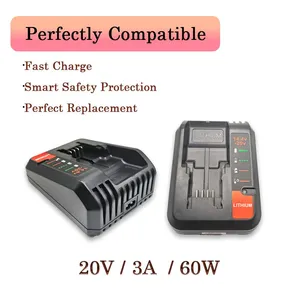 20V Max , High Speed Replacement Charger Fit for Saw, Impact Wrench & Workshop Tools thumbnail-2