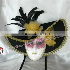 Clown Ceramic Hand Painted Face Mask Wall Hanging thumbnail-1