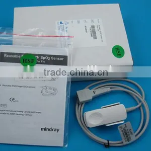 Used Original Finger Clip Reusable Adult Spo2 Sensor, Mindray 512F-30-28263 Spo2 Probe thumbnail-1