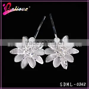 Factory Wholesale Hair Pins, Silver Flower Fancy Hair Pins,kids Hairpins Accessories thumbnail-1