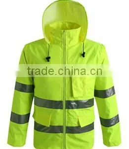 Reflective Padded Raincoat With Reflective Reflective thumbnail-1