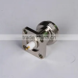Crimp Terminal RF N Connector for Flange, High Frequency With 50 Ohms thumbnail-2