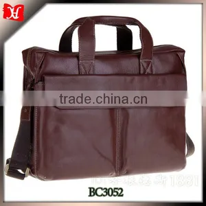 Men's Genuine Leather Tote Shoulder Laptop Bag Company thumbnail-1
