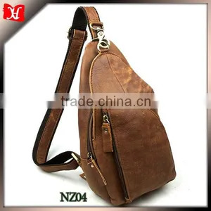 Vintage Leather Bag Brown Leather Shoulder Bag for Men Satchel Bag Cow Leather Corss Bag thumbnail-1