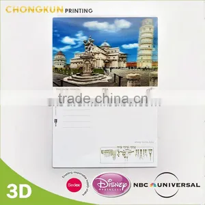 Customized 3d Lenticular Souvenir Postcard for Scenic Zone thumbnail-1