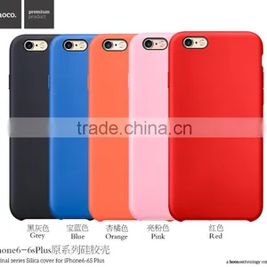 HOCO Original Series Soft Silicone Case for IPhone 6s Anti Shock TPU Full Rubber Back Cover for IPhone 6 4.7 MT-5747 thumbnail-1