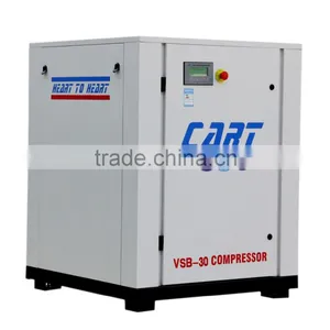 Inverter Type 22KW 30HP Belt Drive Screw Air Compressor thumbnail-1