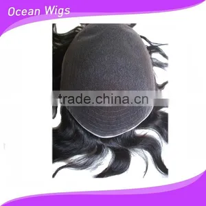 Wholesale Price Toupee for Men Natural Toupee for Black Men thumbnail-1