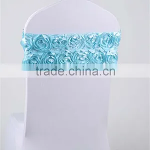 Elastic Flower Wedding Chair Cover Sashes Party Banquet Decoration thumbnail-4