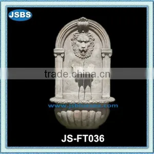 Indoor Stone Carved Lion Head Wall Fountain thumbnail-1
