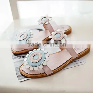 Fashion 2014 Cheap Price Women Sandal Shoes Lovely Girls Sun Flower Sandal Shoes thumbnail-1
