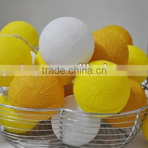 Snowball Colorful Cotton Ball String Fairy Lights for Wedding Decoration thumbnail-1