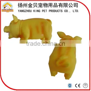 Best Selling Eco Friendly Soft Funny Squeaky Rubber Toy Pig for Dog thumbnail-5