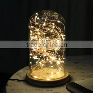 2016 Wholesale Glass Bottle With Copper Wire Light thumbnail-1
