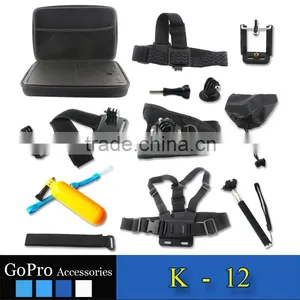 Wholesale XTW 12-in-1 Essential Camera Accessories Kit for GoPro HERO 2/3/3+/4/4 Session thumbnail-1