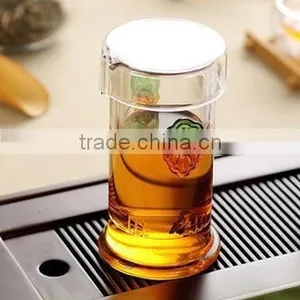 OEM Glass Tea Cup Two Handle Tea Cups Pot thumbnail-3