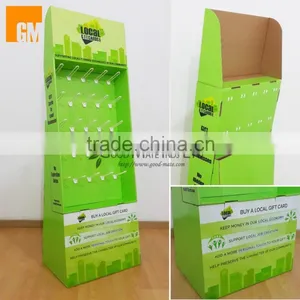 Pet Food Product Paper Material Cardboard Floor Display With Hangers thumbnail-1