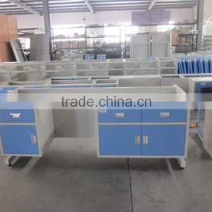 C-Frame Steel-Wood Lab Work Benches/ Wall Bench thumbnail-1