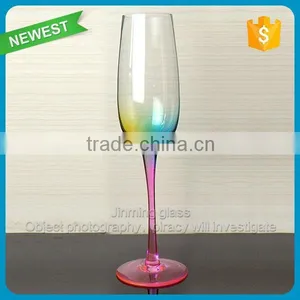 Wholesale Wine Glass Champagne Glass Colored Champagne Flute thumbnail-1