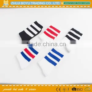 BY-161411 College Retro Style Ladies Athletic Socks; Young Girl Socks Crew Socks Striped Socks thumbnail-2