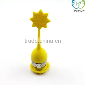 Reusable Tools Gift Yellow Snowflake Shape Stainless Steel Tea Infuser thumbnail-1