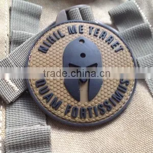 8CM Armour Patch Rubber PVC 3D Tactical Armband PVC Military Patches For Clothes Garment Applique DIY Accessory thumbnail-1